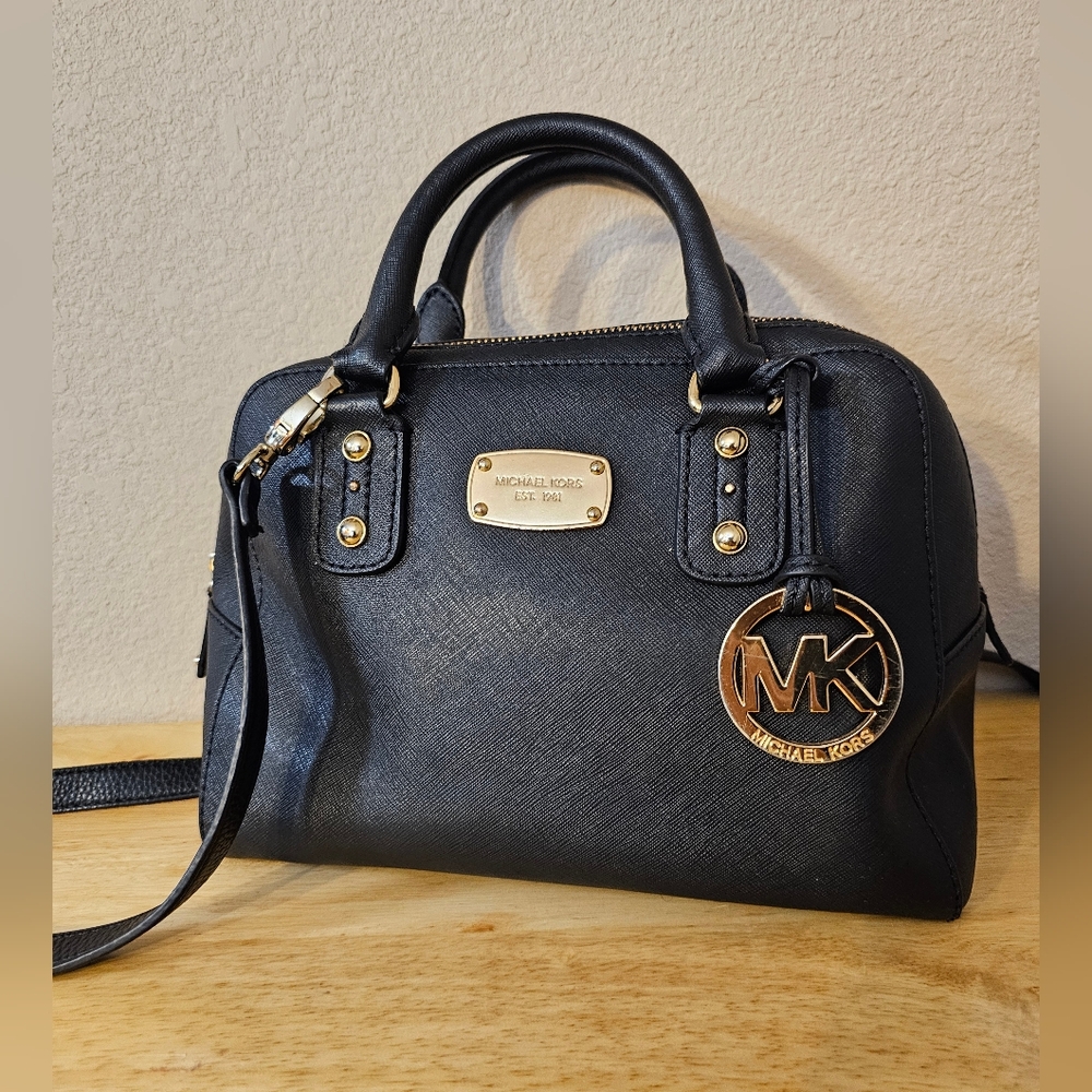 Michael Kors Saffiano Leather Satchel Bag